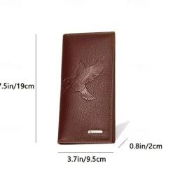 Fathers Day Gifts for Dad New Men Long Wallet Fashionable Men Magnetic Buckle Bag Large Capacity Multi Card Slot Wallet
