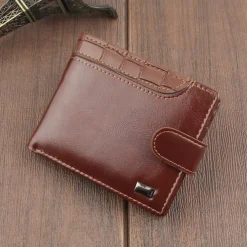 Fathers Day Gifts for Dad Men's Crocodile Style PU Leather Wallet With Zipper Multi Card Slots