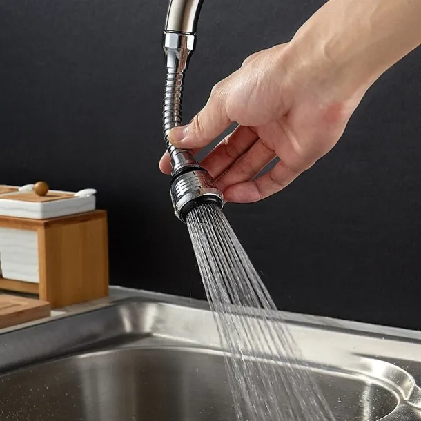 Faucet Accessories,360° Rotatble Kitchen Faucet Nozzle Adapter Bathroom Faucet Accessories Filter Sprayers Tap Water-saving Device