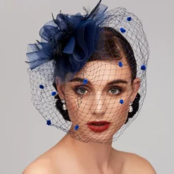 Feather / Net Fascinators Kentucky Derby Hat / Headpiece with Feather / Floral / Flower 1PC Wedding / Special Occasion / Horse Race Headpiece