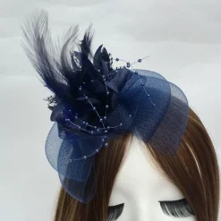 Feather / Net Fascinators Kentucky Derby Hat / Flowers with 1 Piece Wedding / Party / Evening / Horse Race Headpiece