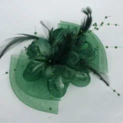 Feather / Net Fascinators Kentucky Derby Hat / Flowers with 1 Piece Wedding / Party / Evening / Horse Race Headpiece