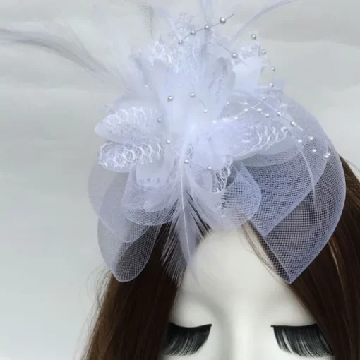 Feather / Net Fascinators Kentucky Derby Hat / Flowers with 1 Piece Wedding / Party / Evening / Horse Race Headpiece
