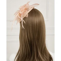 Feathers Net Fascinators Kentucky Hats Headpiece with Feather Cap Flower 1 PC Wedding Horse Race Ladies Day Melbourne Cup Headpiece dress to impress Race Day Dress