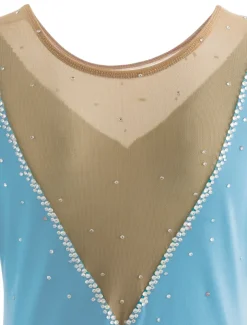 Figure Skating Dress Women's Ice Skating Dress Yan pink Violet White / White Mesh Spandex Leisure Sports Practice Competition Skating Wear Handmade Short Sleeve Skating / Rhinestone