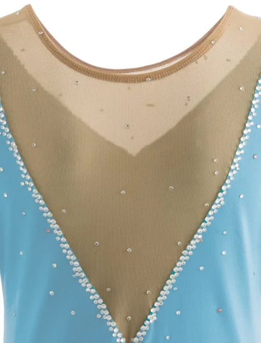 Figure Skating Dress Women's Ice Skating Dress Yan pink Violet White / White Mesh Spandex Leisure Sports Practice Competition Skating Wear Handmade Short Sleeve Skating / Rhinestone