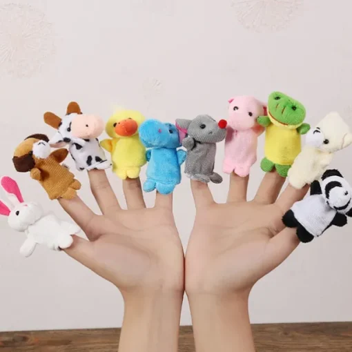 Finger Puppet Set The Original Storytime Learning Aid 10 Pack/6 Pack Puppets for Teachers Parents Students & Children - Storytelling Reading Prop