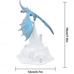 Fire Dragon Lamp Light 3D Printed Night Light LED Moon Light Gift for Boys and Girls Bedroom Kids Room with USB Rechargeable