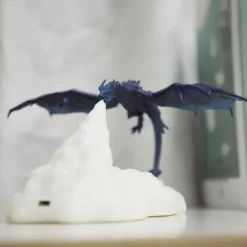 Fire Dragon Lamp Light 3D Printed Night Light LED Moon Light Gift for Boys and Girls Bedroom Kids Room with USB Rechargeable