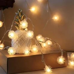 Firefly Dandelion Fairy String Lights 10M-50M Solar and Plug-in Dual Purpose Outdoor Waterproof Blossoms String Lights Flowers Creative String Lights Holiday Lights Outdoor Party Holiday Solar EU Sola US 1set