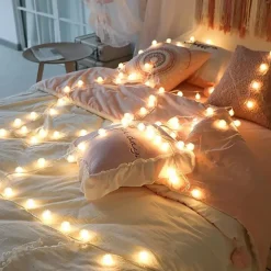 Firefly Dandelion Fairy String Lights 10M-50M Solar and Plug-in Dual Purpose Outdoor Waterproof Blossoms String Lights Flowers Creative String Lights Holiday Lights Outdoor Party Holiday Solar EU Sola US 1set