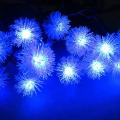 Firefly Dandelion Fairy String Lights 10M-50M Solar and Plug-in Dual Purpose Outdoor Waterproof Blossoms String Lights Flowers Creative String Lights Holiday Lights Outdoor Party Holiday Solar EU Sola US 1set