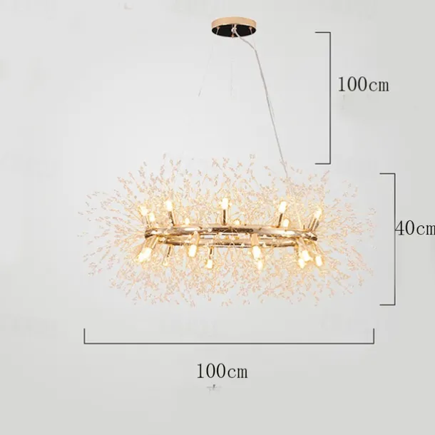 Fireworks Crystal Chandelier Modern, Sputnik Dandelion Chandelier, 12/20 Lights Chrome Pendant Lighting for Restaurant Stairs Kitchen Dining Room Bedroom Living Room