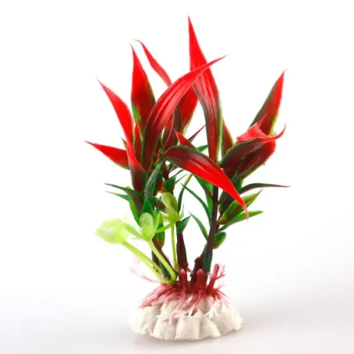 Fish Tank Aquarium Decoration Artificial Plants Hornwort Anacharis Fish Bowl Ornament Plants Waterplant Red Non-toxic & Tasteless Professional Decoration Plastics Soft Plastic Plastic 1 Piece 11 cm