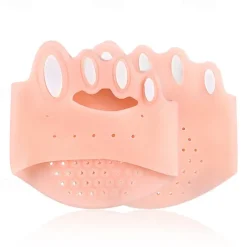 Five Hole Toe Separator Five Toe Arch Cushion Soft Shock Absorbing Pressure Relieving Massage Insole Half Size Pad For Thefoot Adjustable Toe Separator
