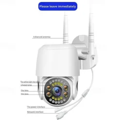 Five Lens HD 1080P/720P Wireless Speed Dome PTZ WiFi IP Camera Two-way Intercom Full Color Night Vision Motion Detection 5G Dual-band IP66 Waterproof Indoor and Outdoor Surveillance Camera