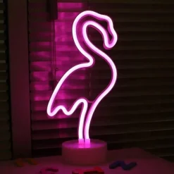 Flamingo Coconut Tree Cactus Decoration Light Night Light New Year's Xmas Decoration AA Batteries Powered USB 1pc