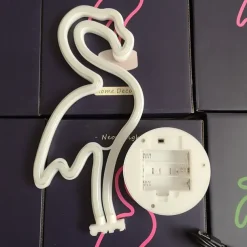 Flamingo Coconut Tree Cactus Decoration Light Night Light New Year's Xmas Decoration AA Batteries Powered USB 1pc