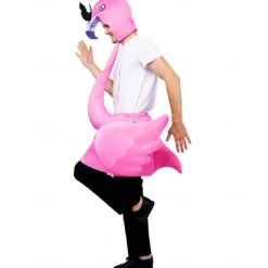 Flamingo Halloween Cosplay Costume Outfits Funny Costumes Cosplay Adults' Men's Women's Halloween Carnival Mardi Gras Performance Party Easy Halloween Costumes Dress Up