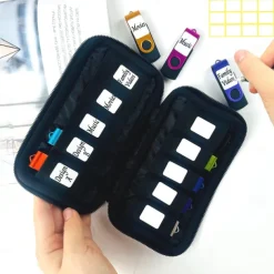 Flash Drive Case USB Storage Case JBOS USB Holder Storage Bag for USB Flash Drive Electronic Accessories Organizer for USB Flash Drive, USB Case, Thumb Drive Caes, Jump Drive Case, USB Organizer