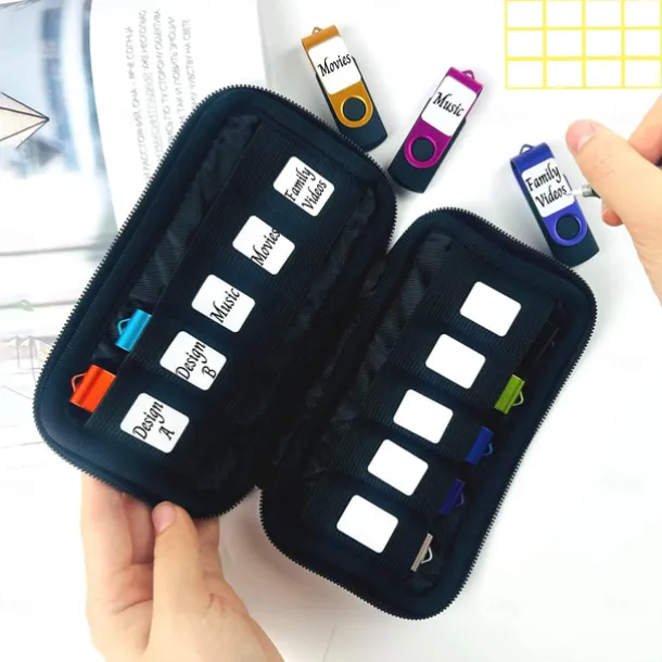 Flash Drive Case USB Storage Case JBOS USB Holder Storage Bag for USB Flash Drive Electronic Accessories Organizer for USB Flash Drive, USB Case, Thumb Drive Caes, Jump Drive Case, USB Organizer