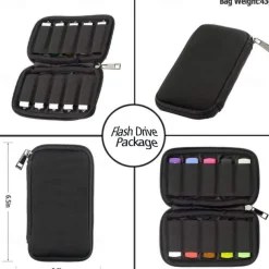 Flash Drive Case USB Storage Case JBOS USB Holder Storage Bag for USB Flash Drive Electronic Accessories Organizer for USB Flash Drive, USB Case, Thumb Drive Caes, Jump Drive Case, USB Organizer