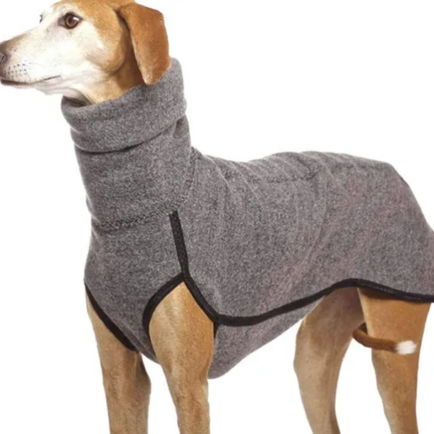 Fleece Dog Apparel Winter Warm Dog Coat Doggie Turtleneck Cozy Jacket Soft Shirt Vest Pet Outfits for Small Medium Large Dogs Greyhound