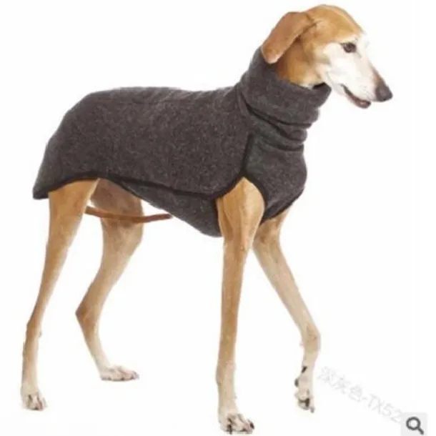 Fleece Dog Apparel Winter Warm Dog Coat Doggie Turtleneck Cozy Jacket Soft Shirt Vest Pet Outfits for Small Medium Large Dogs Greyhound