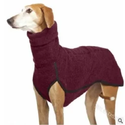 Fleece Dog Apparel Winter Warm Dog Coat Doggie Turtleneck Cozy Jacket Soft Shirt Vest Pet Outfits for Small Medium Large Dogs Greyhound