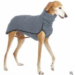 Fleece Dog Apparel Winter Warm Dog Coat Doggie Turtleneck Cozy Jacket Soft Shirt Vest Pet Outfits for Small Medium Large Dogs Greyhound