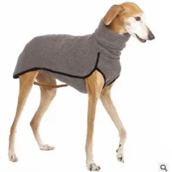 Fleece Dog Apparel Winter Warm Dog Coat Doggie Turtleneck Cozy Jacket Soft Shirt Vest Pet Outfits for Small Medium Large Dogs Greyhound