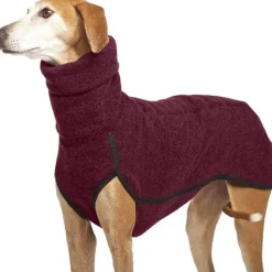 Fleece Dog Apparel Winter Warm Dog Coat Doggie Turtleneck Cozy Jacket Soft Shirt Vest Pet Outfits for Small Medium Large Dogs Greyhound