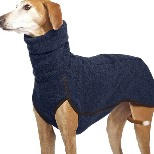 Fleece Dog Apparel Winter Warm Dog Coat Doggie Turtleneck Cozy Jacket Soft Shirt Vest Pet Outfits for Small Medium Large Dogs Greyhound