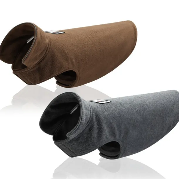 Fleece Dog Coat Pet Jacket Reflective For Cold Weather For Extra Large To Small Pets(grey)for Corgi Husky Yingdou Golden Retriever