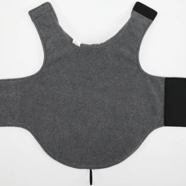 Fleece Dog Coat Pet Jacket Reflective For Cold Weather For Extra Large To Small Pets(grey)for Corgi Husky Yingdou Golden Retriever