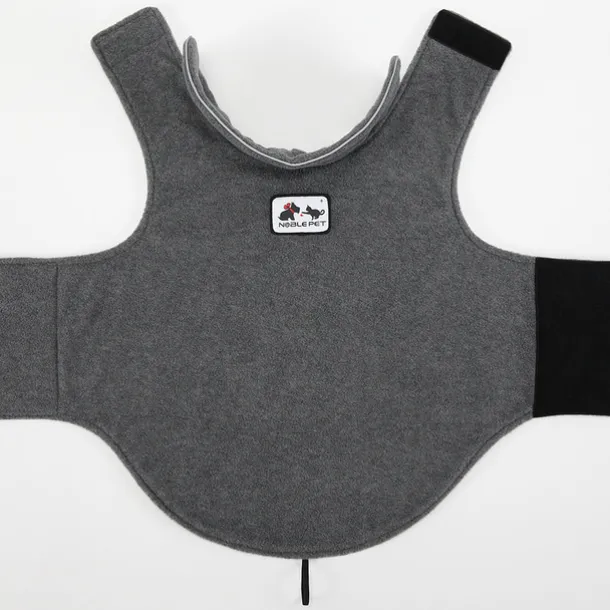 Fleece Dog Coat Pet Jacket Reflective For Cold Weather For Extra Large To Small Pets(grey)for Corgi Husky Yingdou Golden Retriever