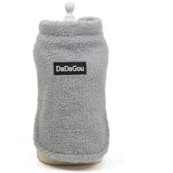 Fleece Dog Coat Pet Jacket Reflective For Cold Weather For Extra Large To Small Pets(grey)for Corgi Husky Yingdou Golden Retriever