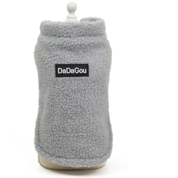 Fleece Dog Coat Pet Jacket Reflective For Cold Weather For Extra Large To Small Pets(grey)for Corgi Husky Yingdou Golden Retriever