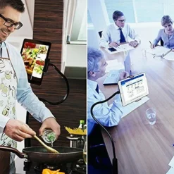 Flexible 360 Lazy Bed Desk Phone Holder & Stands Gooseneck Mount Stand For iPad Android Tablet