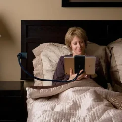 Flexible 360 Lazy Bed Desk Phone Holder & Stands Gooseneck Mount Stand For iPad Android Tablet