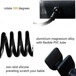 Flexible 360 Lazy Bed Desk Phone Holder & Stands Gooseneck Mount Stand For iPad Android Tablet