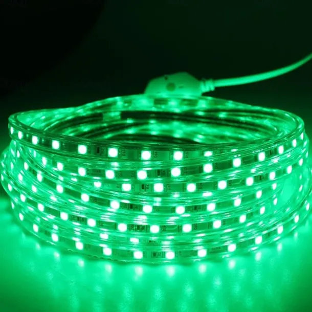 Flexible Rope LED Strip Light 220V-240V 5050 Waterproof High Safety High Brightness Warm White Blue Red Green Outdoor EU Plug