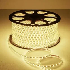 Flexible Rope LED Strip Light 220V-240V 5050 Waterproof High Safety High Brightness Warm White Blue Red Green Outdoor EU Plug