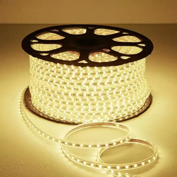 Flexible Rope LED Strip Light 220V-240V 5050 Waterproof High Safety High Brightness Warm White Blue Red Green Outdoor EU Plug