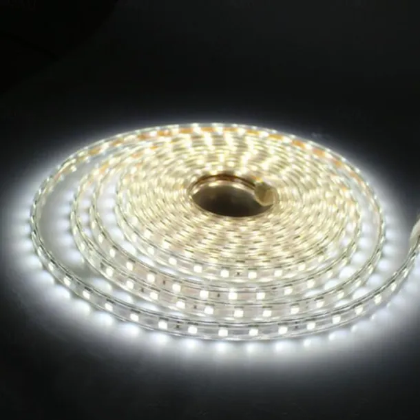 Flexible Rope LED Strip Light 220V-240V 5050 Waterproof High Safety High Brightness Warm White Blue Red Green Outdoor EU Plug