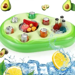 Floating Drink Holder for Pool, Floating Cabana Bar, Hot Tub Drink Holder for Adults, Inflatable Pool Accessories