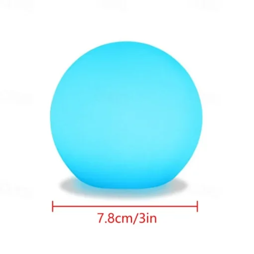 Floating Pool Lights 6pcs 2pcs 16 Color Changing RGB LED Ball Lights IP67 Waterproof 7.8cm Hot Tub Night Lights Pool Toys