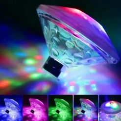 Floating Underwater Light RGB Submersible LED Disco Light Glow Show Swimming Pool Hot Tub Spa Atmosphere Decor Lamp Bath Light
