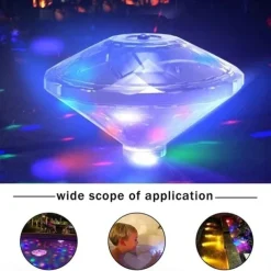 Floating Underwater Light RGB Submersible LED Disco Light Glow Show Swimming Pool Hot Tub Spa Atmosphere Decor Lamp Bath Light