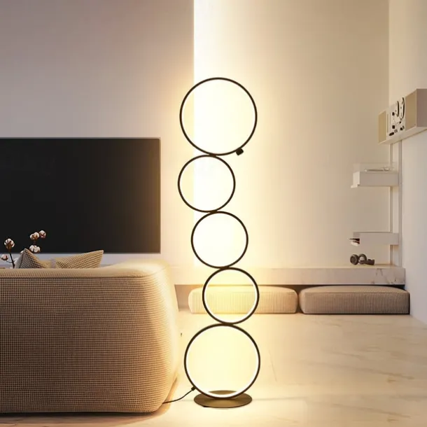 Floor Lamp Ambient Lamps / Decorative Modern Contemporary / Nordic Style LED power supply For Bedroom / Study Room / Office Aluminum 85-265V Black / White
